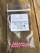 Load image into Gallery viewer, QCG Slotted Tungsten Beads 25 pack (2.8 3.3 3.8 4.6 mm)