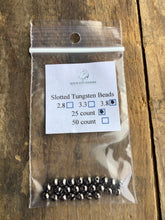 Load image into Gallery viewer, QCG Slotted Tungsten Beads 25 pack (2.8 3.3 3.8 4.6 mm)