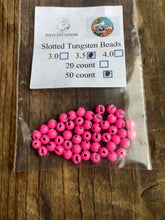 Load image into Gallery viewer, QCG Slotted Tungsten Beads 50 pack (2.8 3.0 3.3 3.5 3.8 4.0mm)