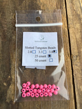 Load image into Gallery viewer, QCG Slotted Tungsten Beads 25 pack (2.8 3.3 3.8 4.6 mm)