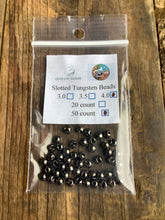 Load image into Gallery viewer, QCG Slotted Tungsten Beads 50 pack (2.8 3.0 3.3 3.5 3.8 4.0mm)