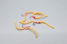 Load image into Gallery viewer, 3 Tungsten Beaded Squirmy Worms