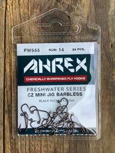 Load image into Gallery viewer, Ahrex FW555 Barbless CZ Mini Jig Hook
