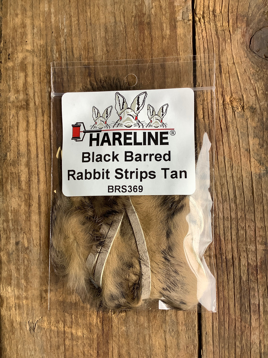 Black Barred Rabbit Strips (1/8th inch)