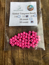 Load image into Gallery viewer, QCG Slotted Tungsten Beads 50 pack (2.8 3.0 3.3 3.5 3.8 4.0mm)
