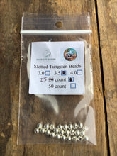 Load image into Gallery viewer, QCG Slotted Tungsten Beads 25 pack (3.0 3.5 4.0 mm)
