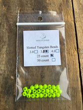 Load image into Gallery viewer, QCG Slotted Tungsten Beads 25 pack (2.8 3.3 3.8 4.6 mm)
